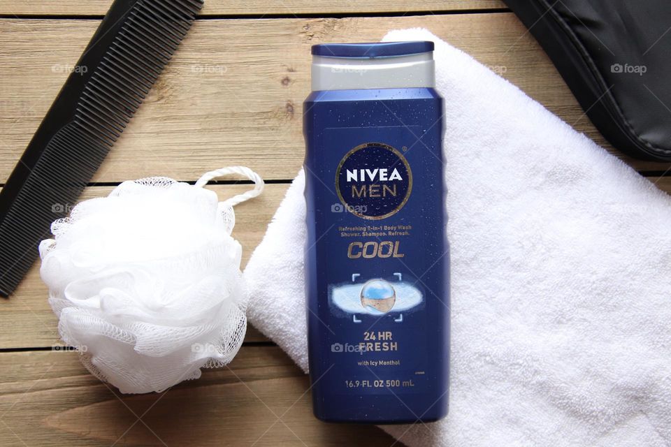 Nivea men product  flat lay