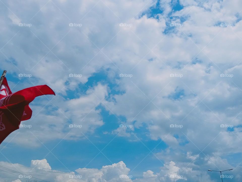 ravarma blue white clouds