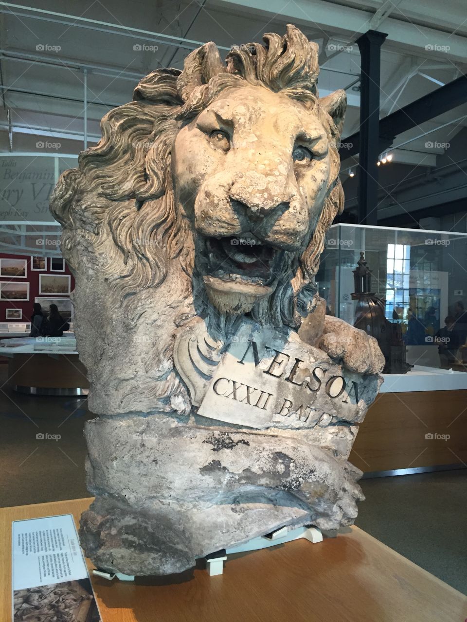 
Stone Lion in a museum of England