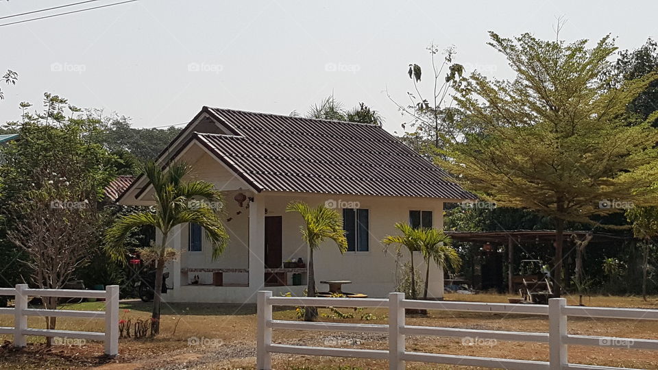 Thai house in Isaan Thailand