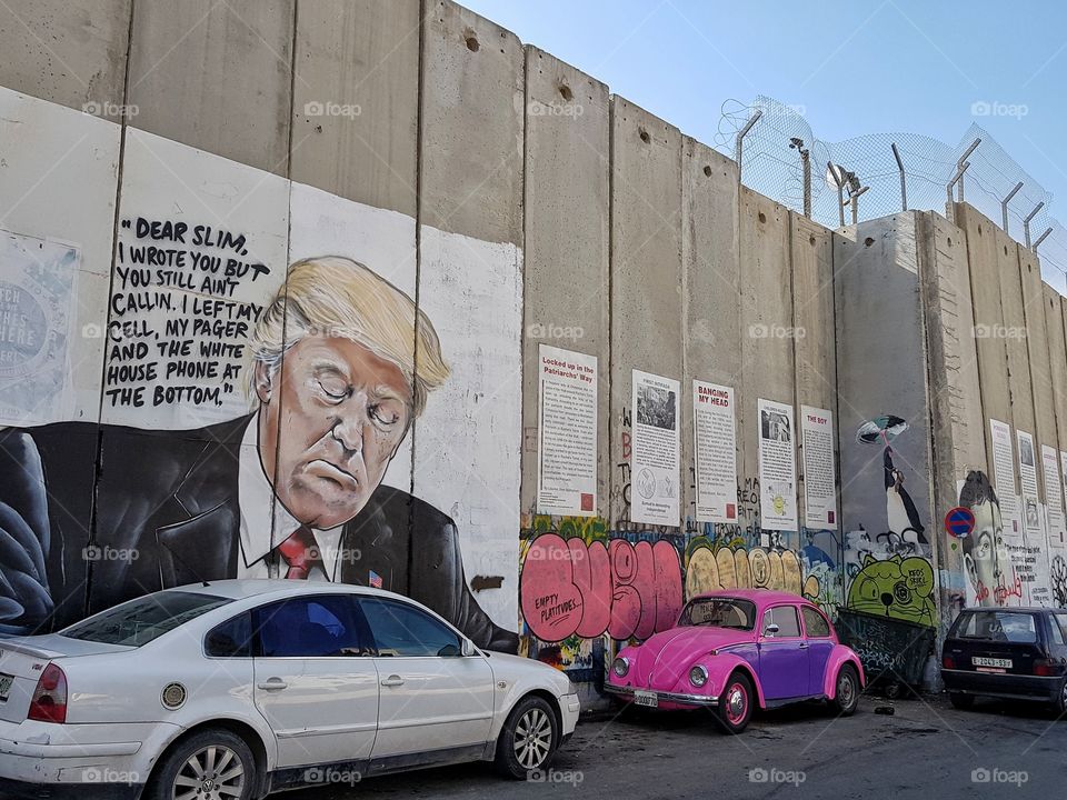 west bank barrier wall in israel