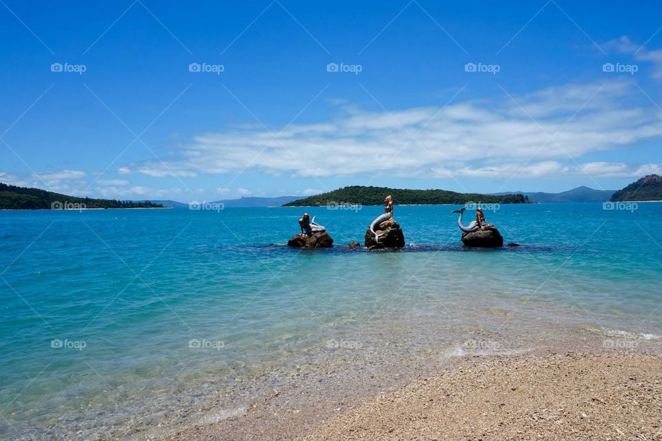 Mermaids on Daydream Island, Australia 
