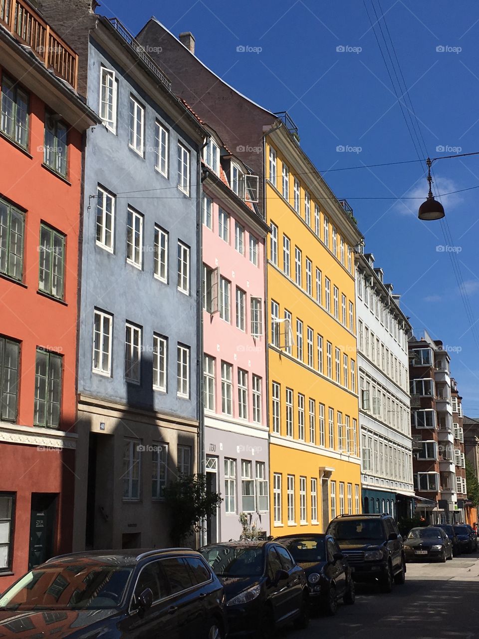 Colorful architecture, Copenhagen, Denmark