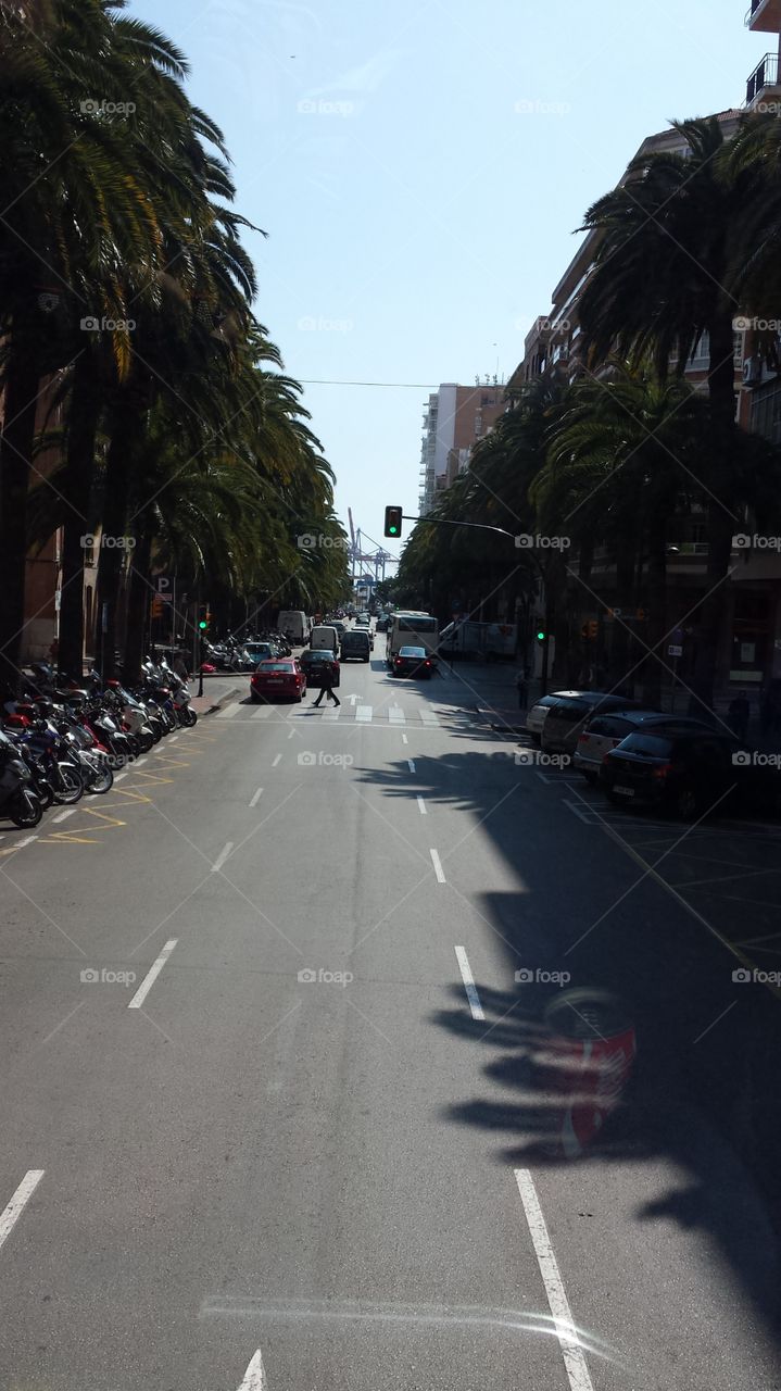 Street in Malaga, Spain