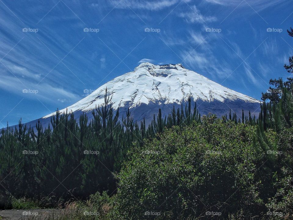 Volcano in Winter dressing