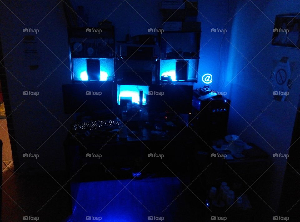 Blue gaming heaven