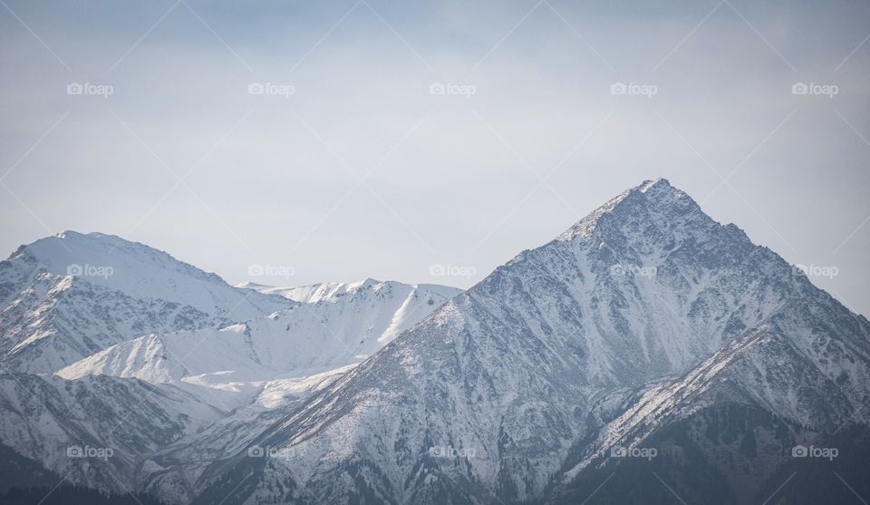 Beautiful Caucasus Mountains around Almaty  city , Kazakhstan