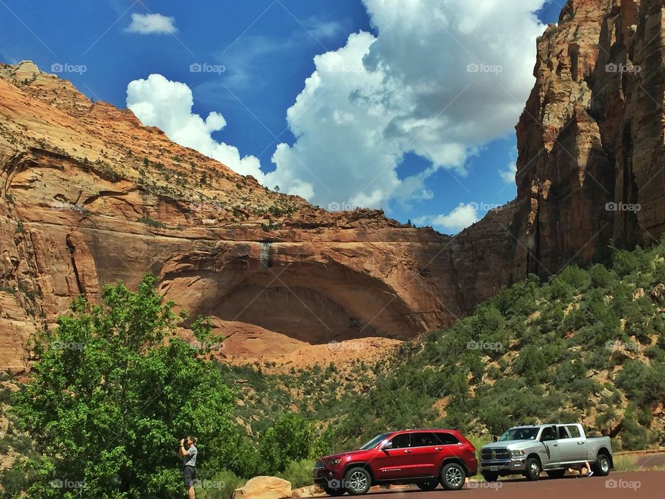 In the American National Zion Park,Utah