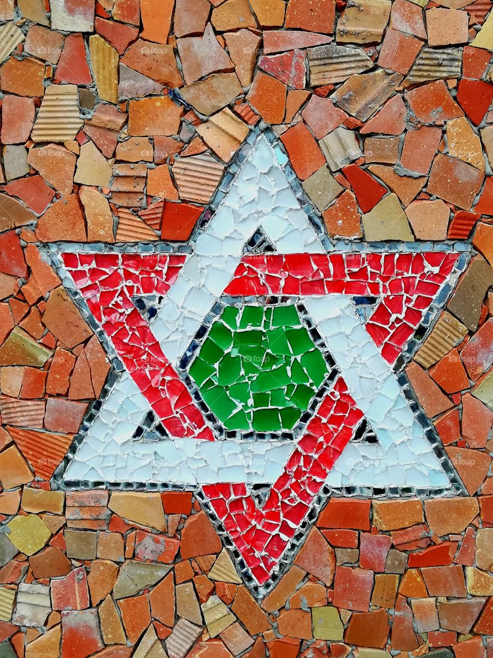 Mosaic : star of David