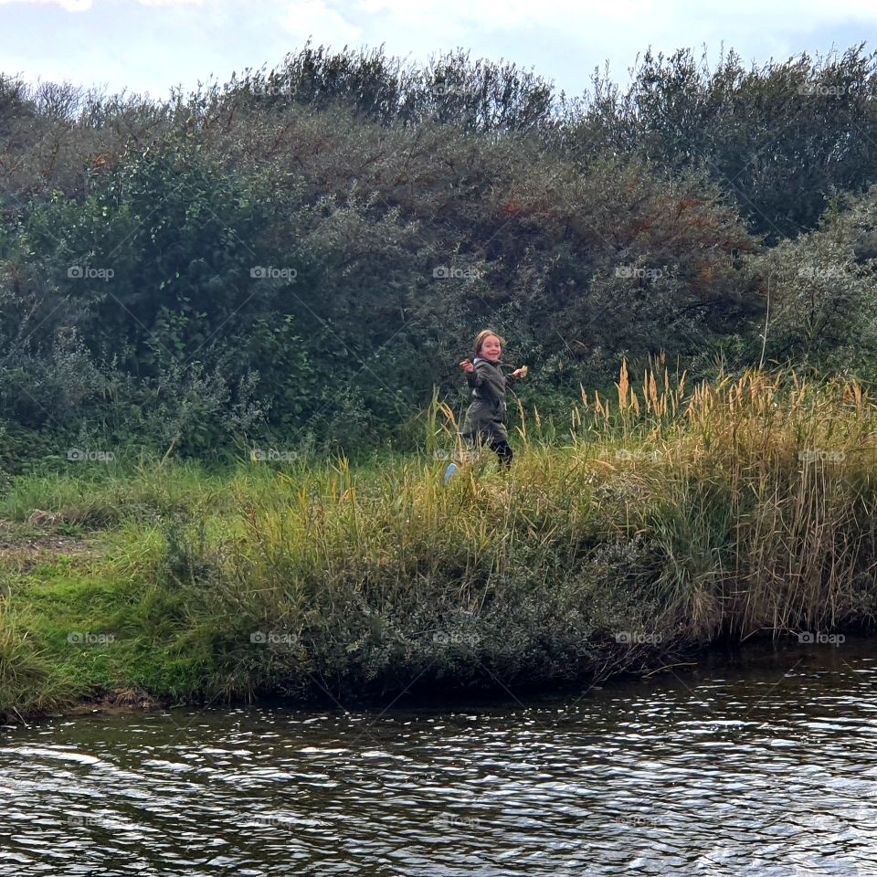 Run in the nature have fun!