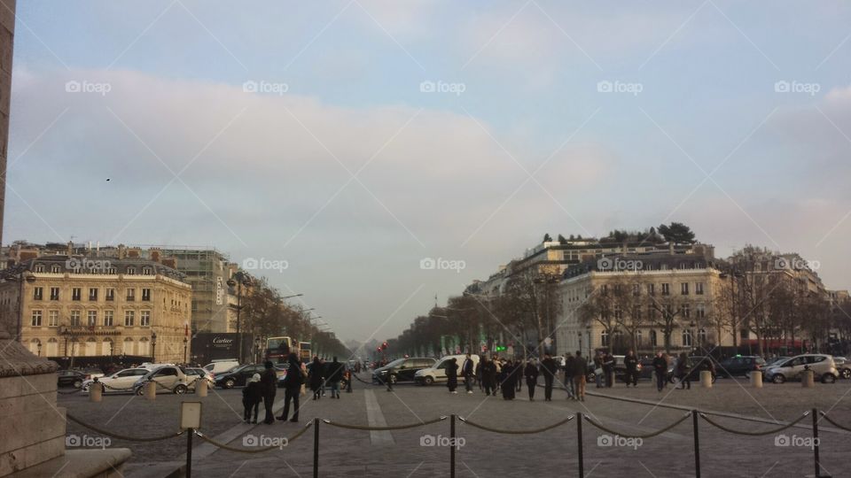 Street view in Paris