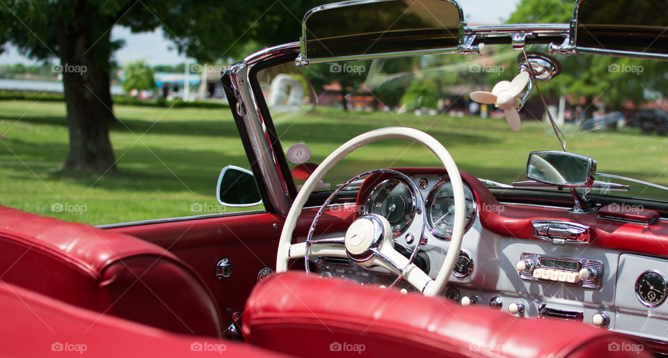 old vintage mercedes benz SL from 1962