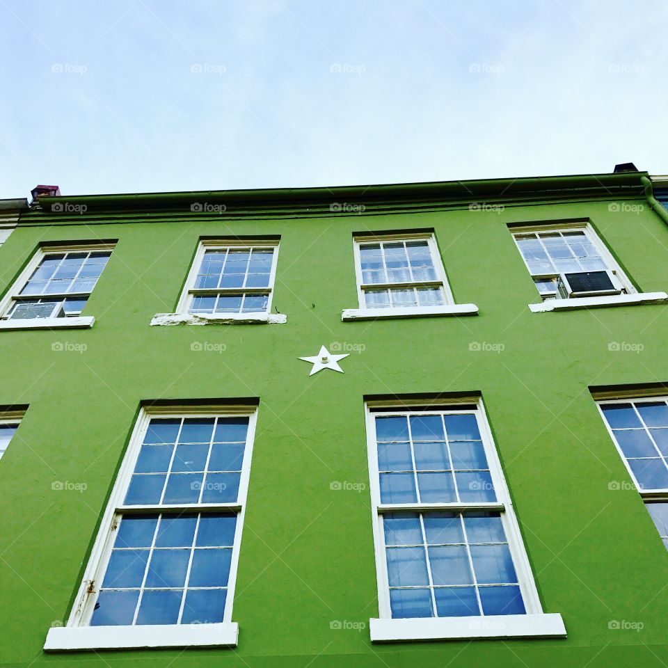 Bright Green  Building