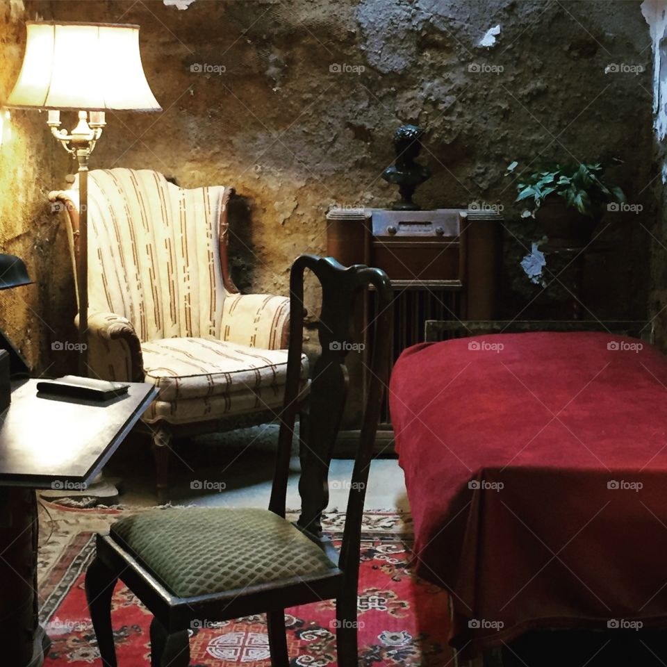 Al Capone's cell at Eastern State Penitentiary 
