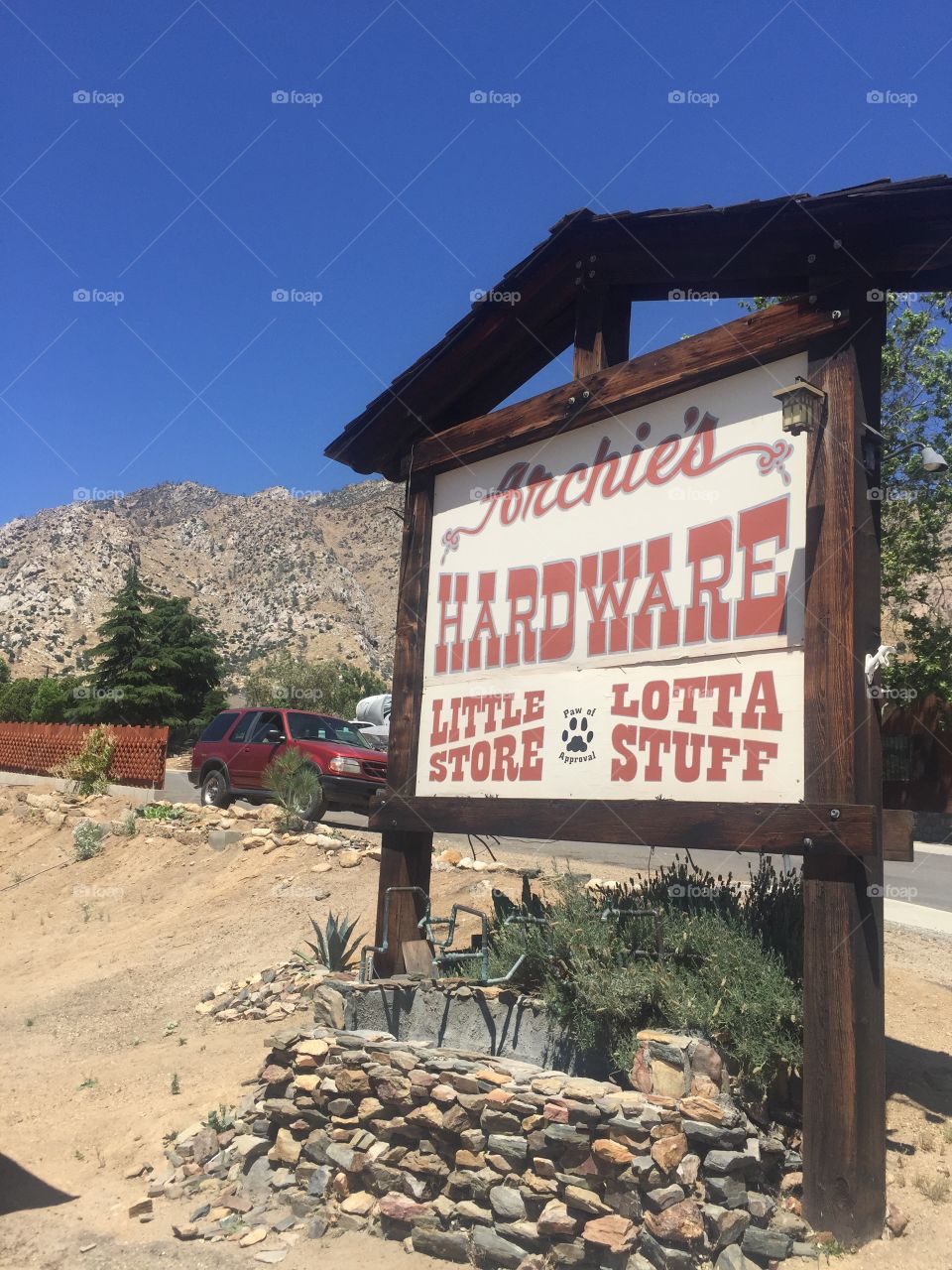 Archie's Hardware store in Kernville, CA