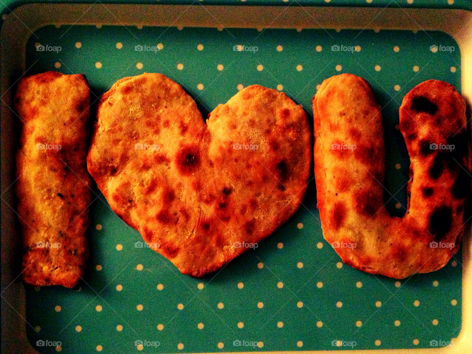 bread food heart love by arman