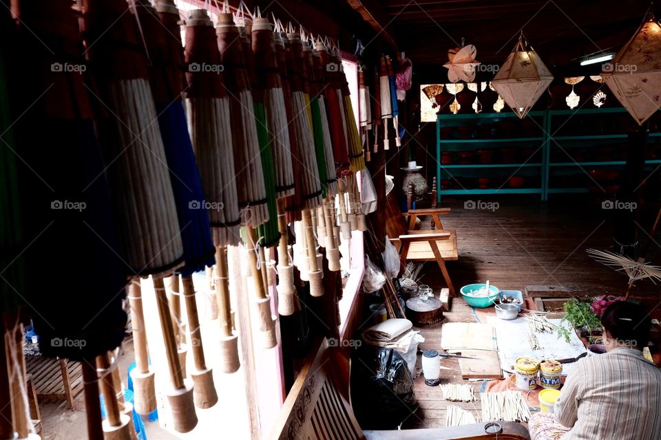 Hanging parasols