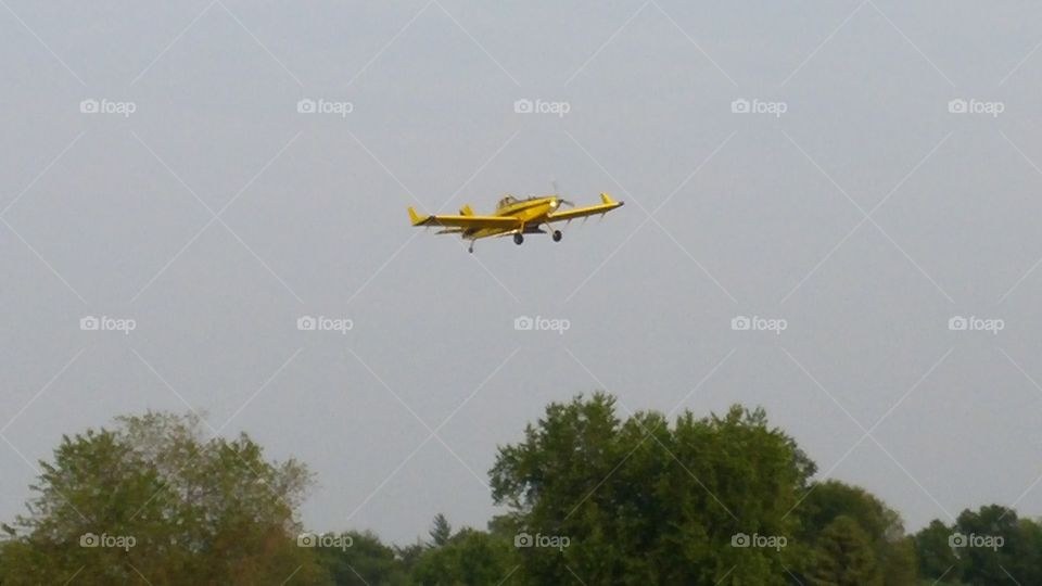 Crop duster plane