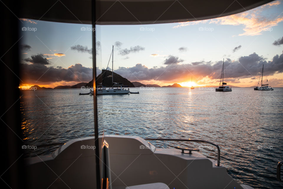 Boat reflections