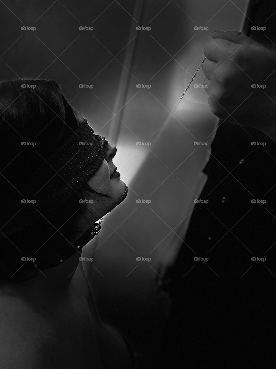 The power is in the one blindfolded 