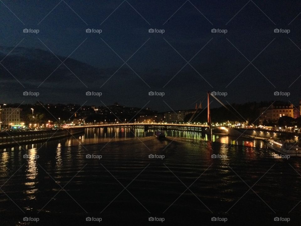 Lyon Rhône Bridge