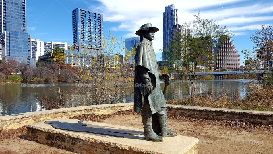 Stevie Ray Vaughan Statue, Austin,Tx