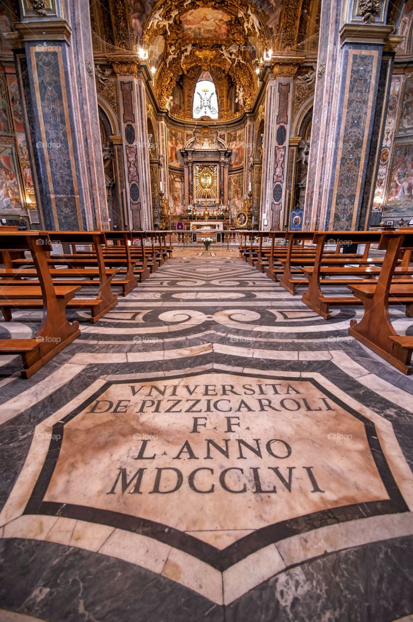 Roman church alter