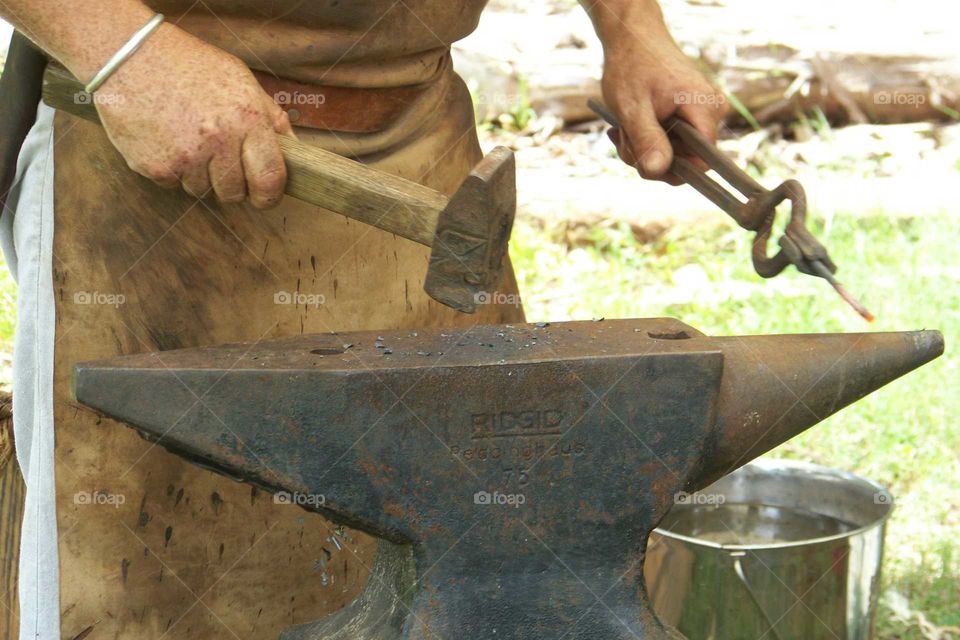 Blacksmith at work
