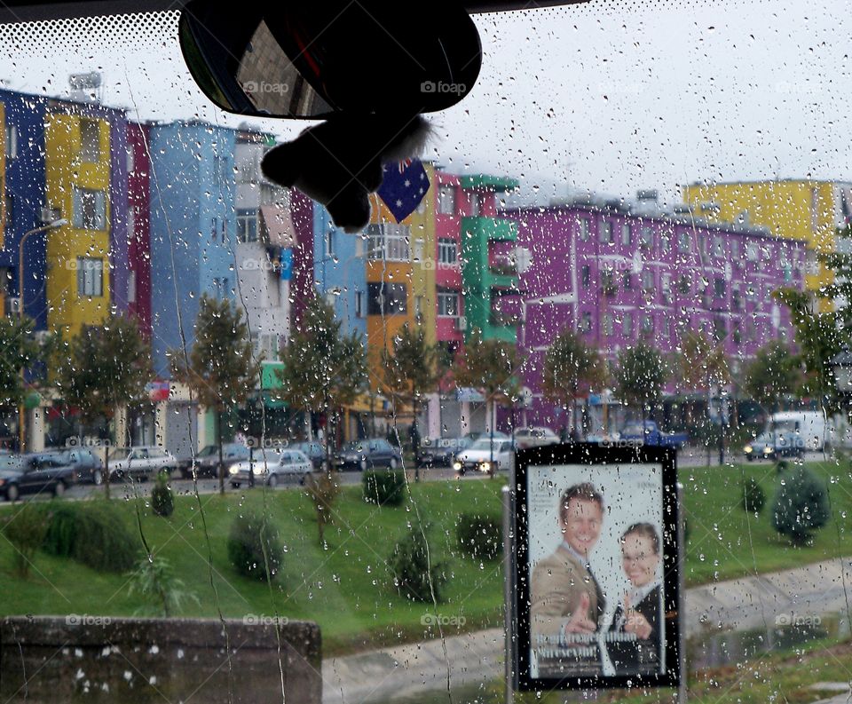 Rain. A Rainy Day in Tirana
