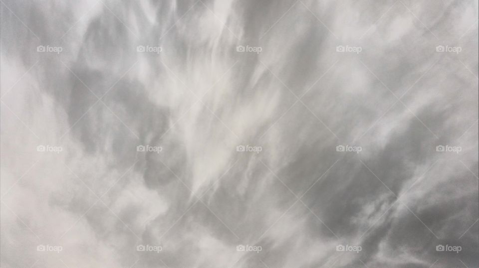 Strange, gray clouds