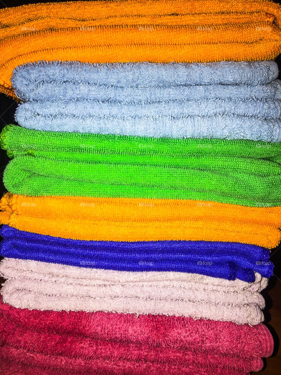 Colorful of towels 