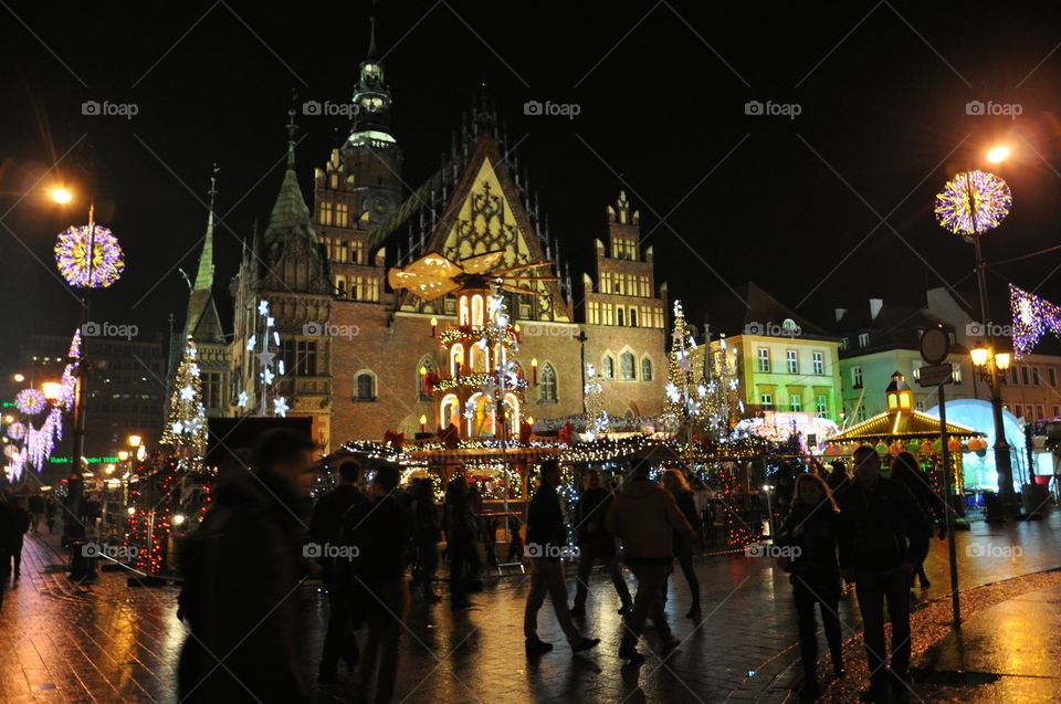 Street, City, Festival, Evening, People