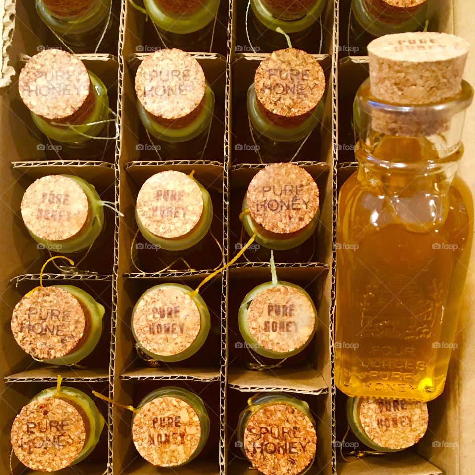 Honey harvest bottled with love