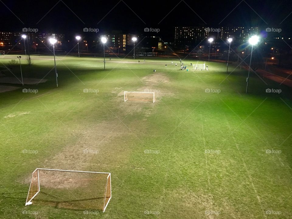Soccer Field at night