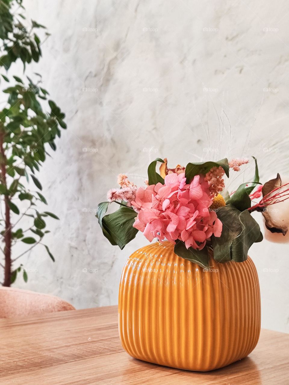 Bouquet of flowers in a vase