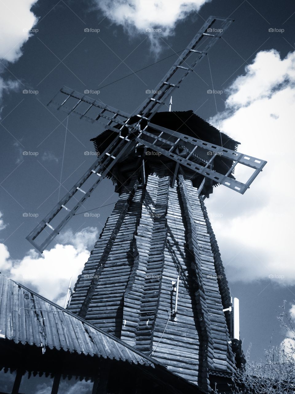 Old wooden mill
