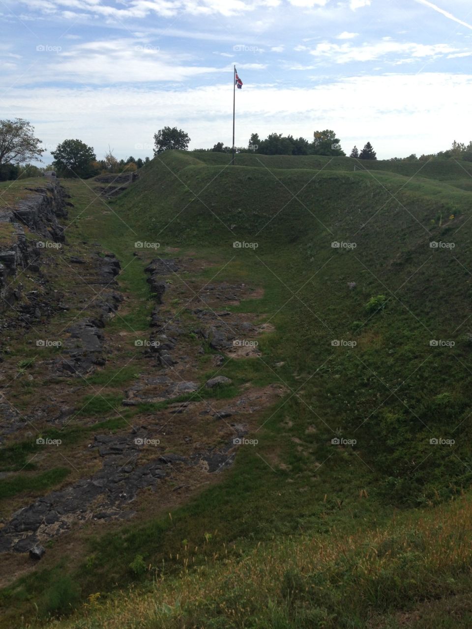Civil War earthworks at Petersburg National Battlefield- where history never dies 