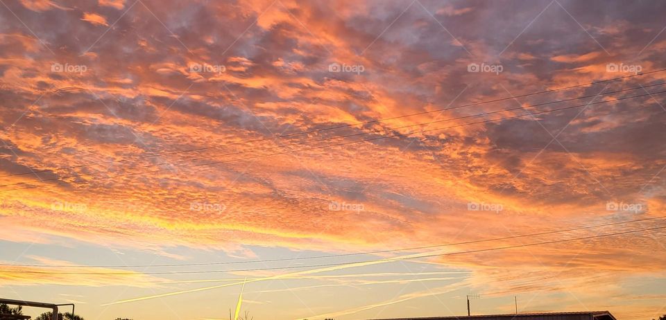 clouds in the sunset