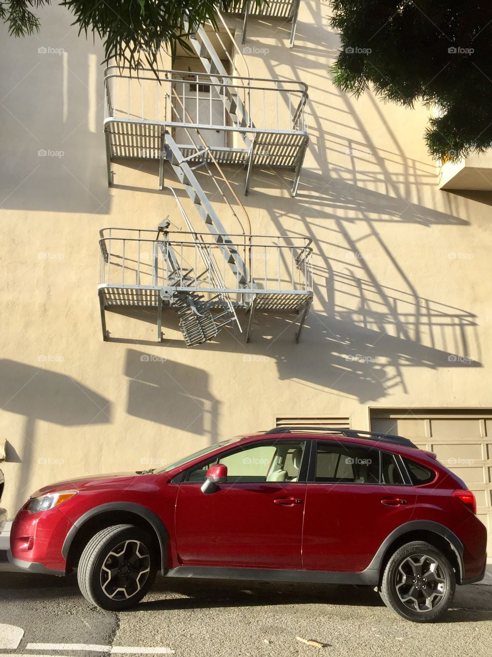 Red Car. Street 