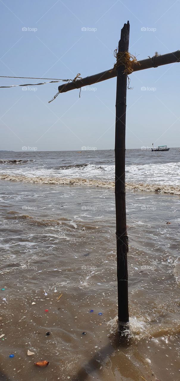 jampore beach, daman, gujarat, india