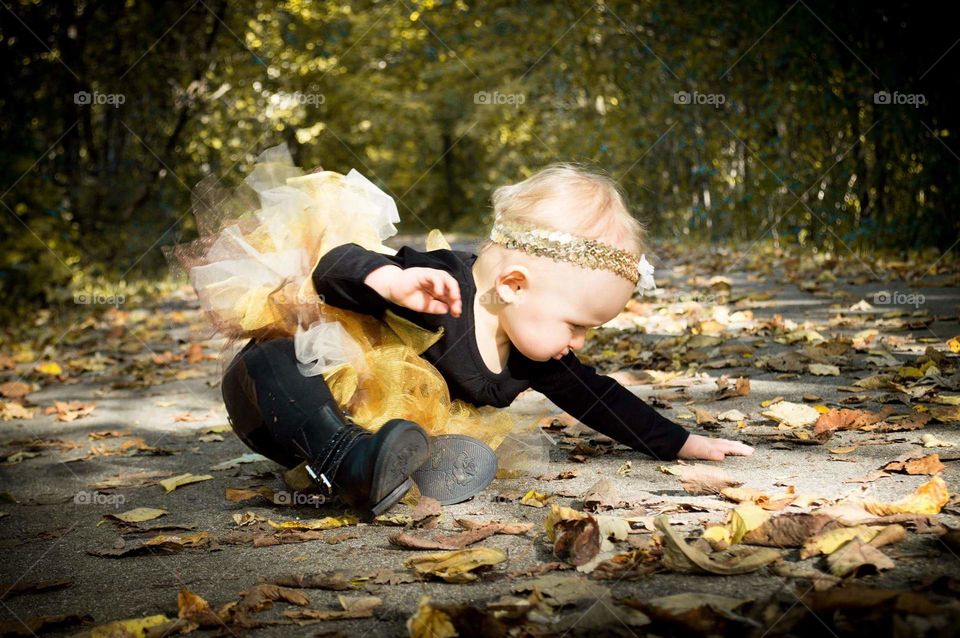 Girl, Fall, People, Nature, Park