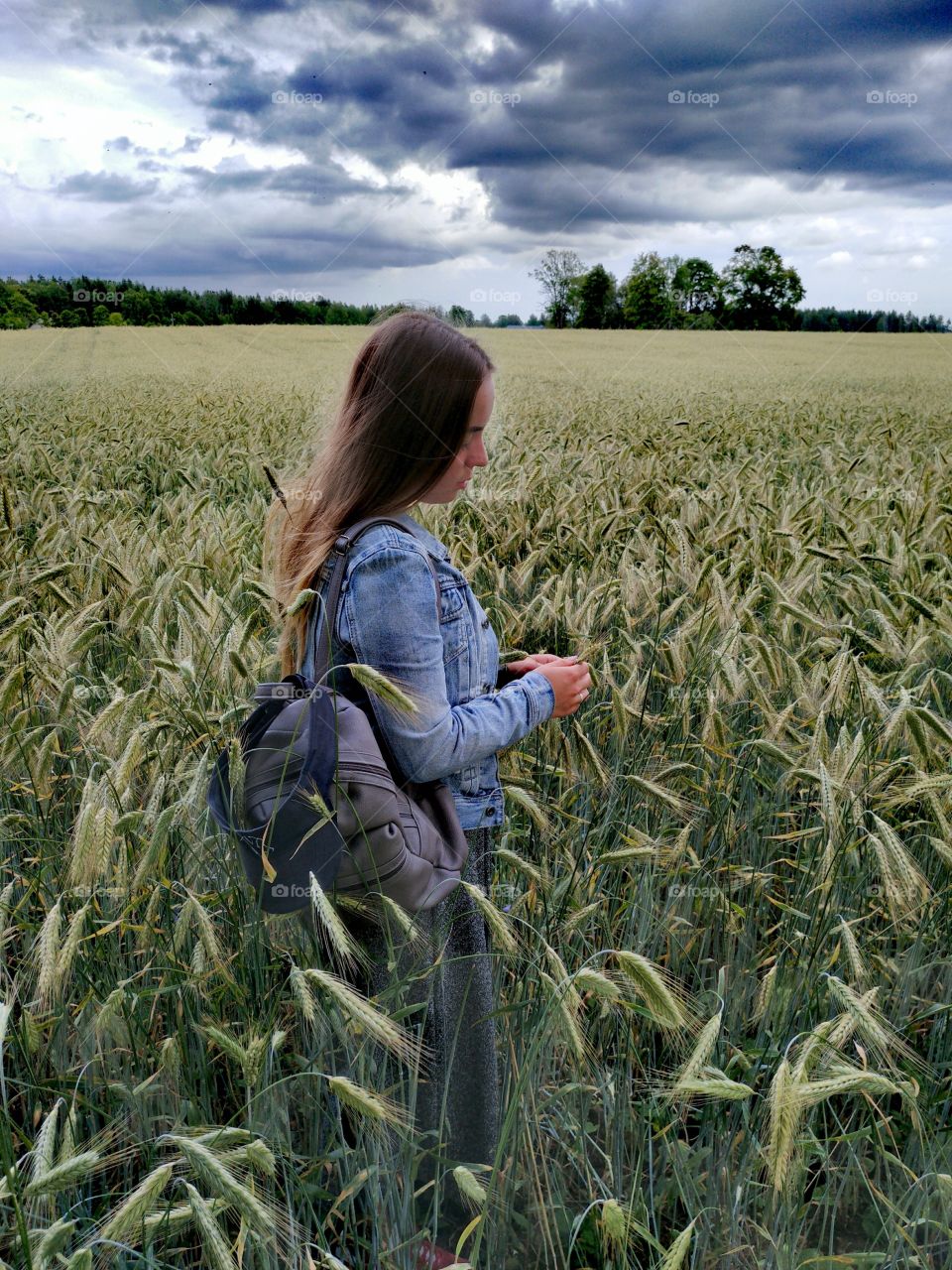 Portrait before the rain.