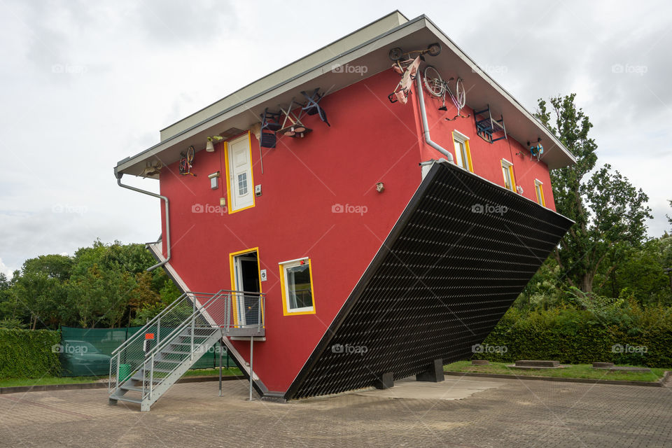 house upside down