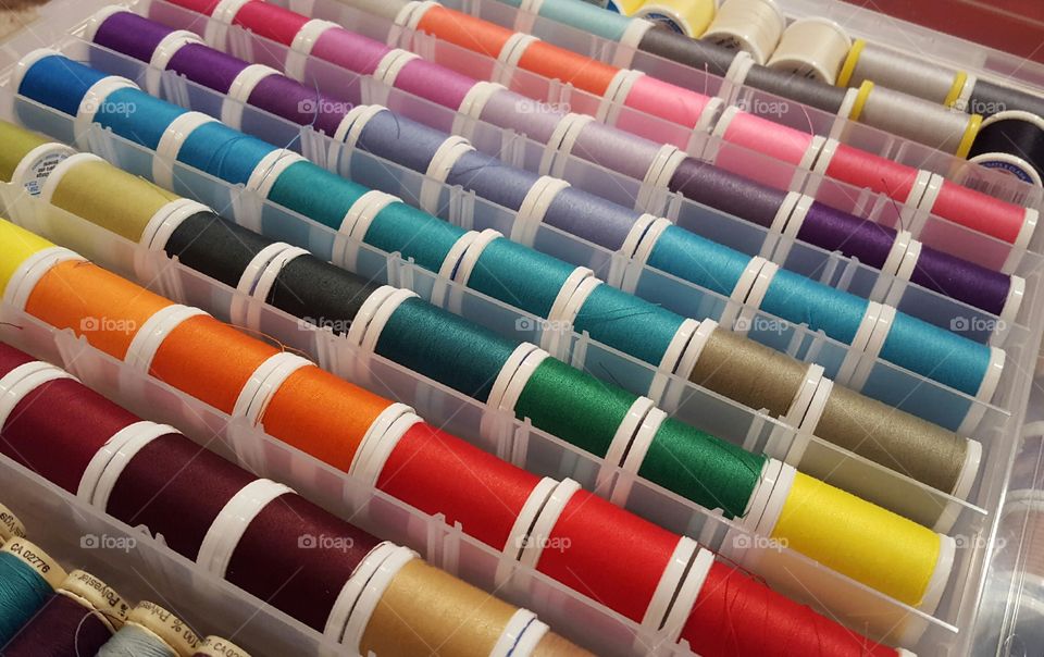 Multicolored thread
