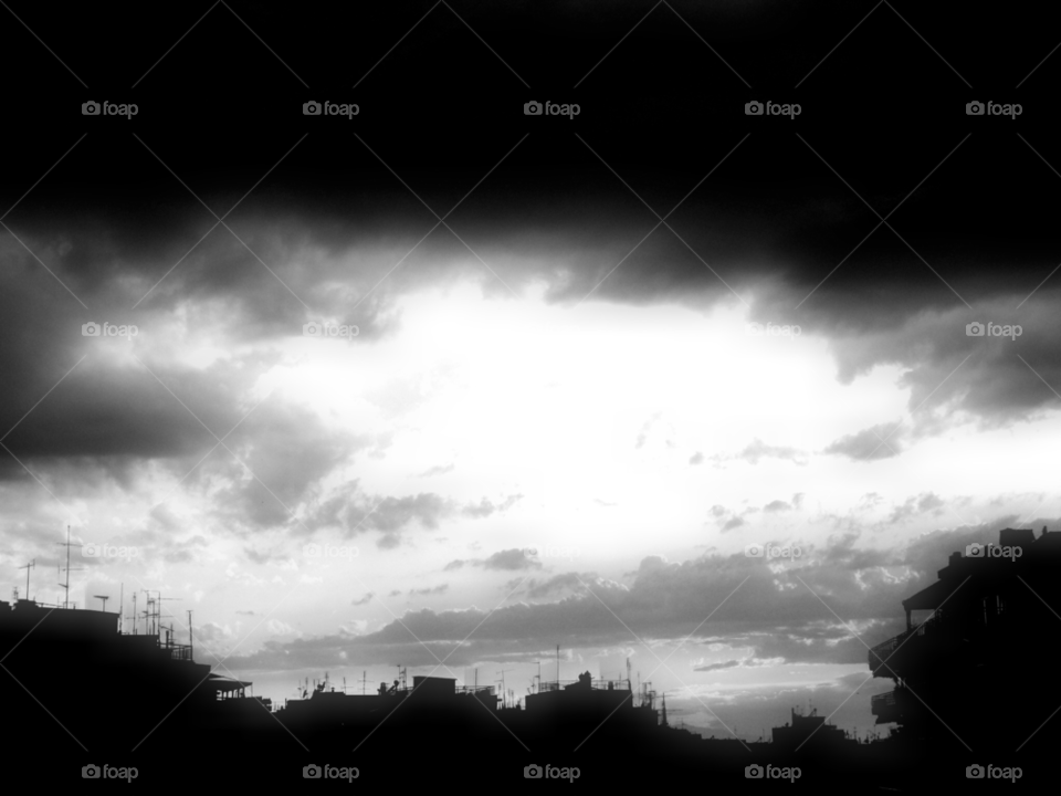 sky clouds sun buildings by markfoapp