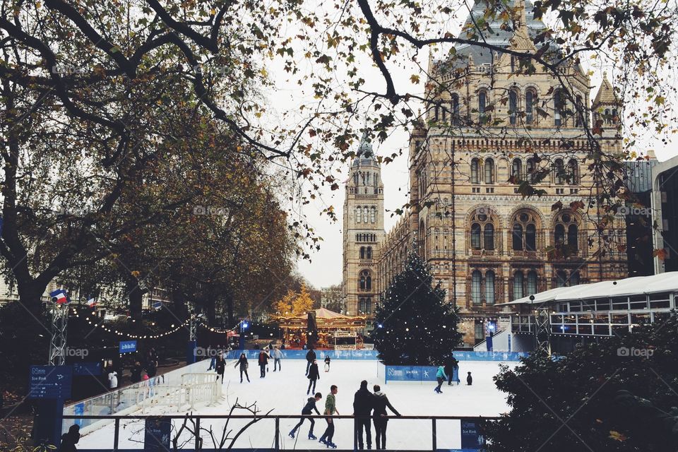 Ice skating