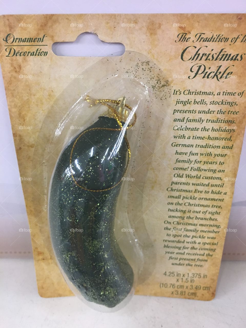 Pickle ornament 
