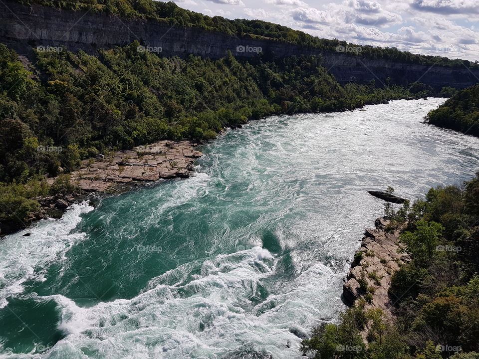 View from whirlpool aero car, Niagara falls