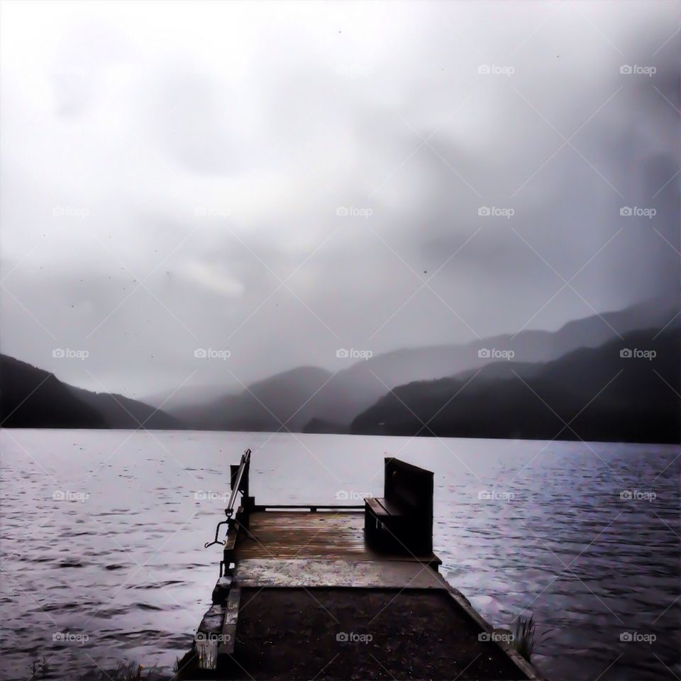 Rainy day in the mountains