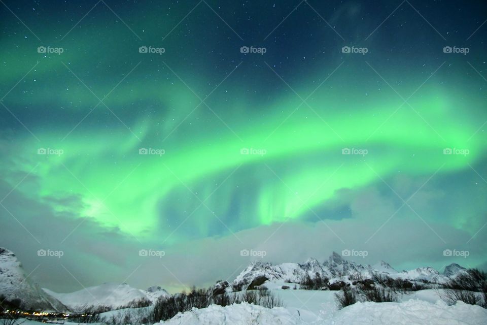 Majestic Northern Lights show